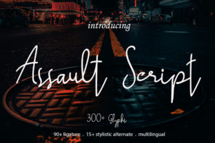 Assault Script: A Bold Handwritten Font for Makers