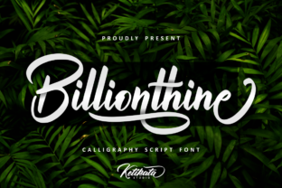 Billionthine Script: A Handwritten Font for Makers
