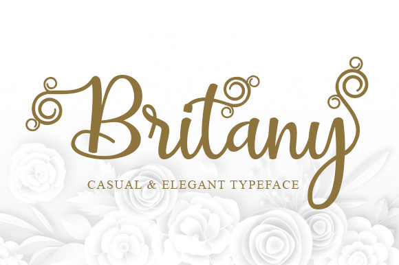 Britany Script Typeface for Editorial Design