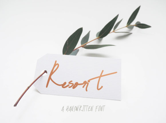 Resort Script: A Handwritten Font for Web Design