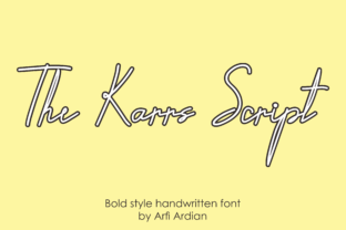 The Karrs Script: A Bold Handwritten Typeface for Branding