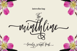 The Minthline Script Typeface for Marketers
